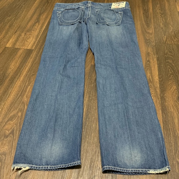 True Religion Brand Men's Jeans Straight Natural Red Size 40 - Picture 2 of 11